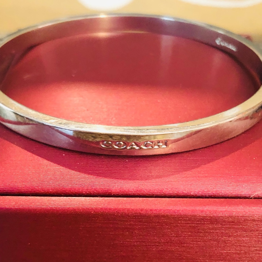 Coach silvertone bangle